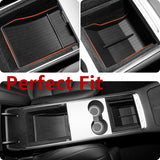 2021-2023 Tesla Model 3 & 2021-2024 Model Y Lower Console Organizer - TPE Bottom Storage | BASENOR, view 4