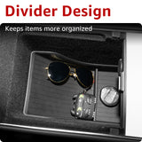 2021-2023 Tesla Model 3 & 2021-2024 Model Y Lower Console Organizer - TPE Bottom Storage | BASENOR, view 6