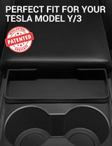 2021-2023 Tesla Model 3 & 2021-2024 Model Y Sunglasses Holder - Silicone Key Card Storage | BASENOR, view 3