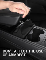 2021-2023 Tesla Model 3 & 2021-2024 Model Y Sunglasses Holder - Silicone Key Card Storage | BASENOR, view 5
