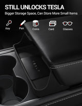 2021-2023 Tesla Model 3 & 2021-2024 Model Y Sunglasses Holder - Silicone Key Card Storage | BASENOR, view 6
