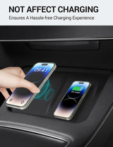 2022-2026 Tesla Model S & Model X Wireless Charger Mat - Fast Charging & Anti-Slip | BASENOR, view 5