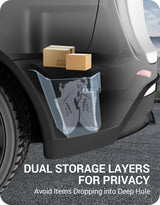 2021-2026 Tesla Model Y 7-Seat Trunk Storage Bins - Carpeted Lid | BASENOR, view 6