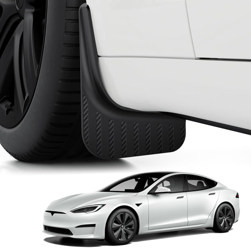 2021-2026 Tesla Model S Mud Flaps - No Drilling 10X Stronger | BASENOR