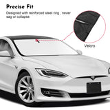 2021-2026 Tesla Model S Windshield Sunshade - UV Protection Foldable | BASENOR, view 5