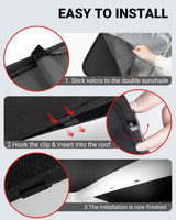 2022-2026 Tesla Model S Glass Roof Sunshade - No Gap UV Protection Foldable | BASENOR, view 2