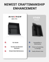 2022-2026 Tesla Model S/X Console Organizer - Carbon Edition | BASENOR, view 5
