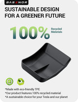 2022-2026 Tesla Model S/X Lower Console Organizer - Under Cupholder | BASENOR, view 3