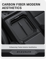 2024-2026 Tesla Cybertruck Console Organizer - Carbon Edition | BASENOR, view 5
