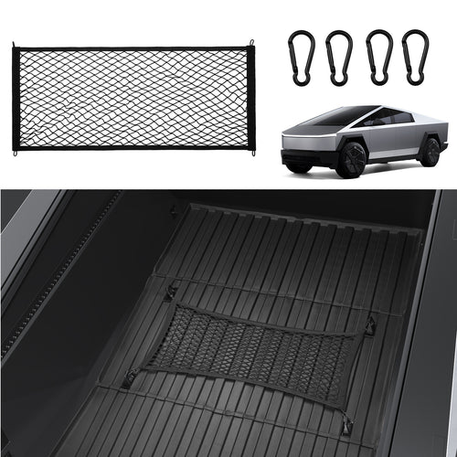 2024-2025 Tesla Cybertruck Trunk Cargo Net - Double Layer Heavy Duty | BASENOR
