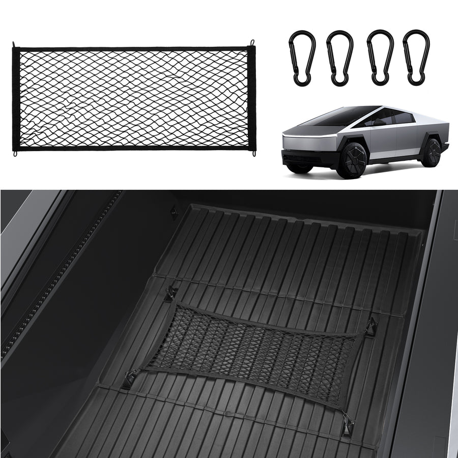 2024-2025 Tesla Cybertruck Trunk Cargo Net - Double Layer Heavy Duty | BASENOR
