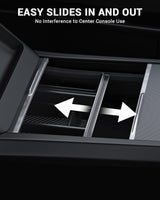 2024-2026 Tesla Model 3 Highland & Model Y Juniper Console Organizer - Carbon Edition 3PCS | BASENOR, view 5
