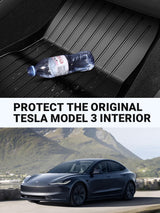 2024-2025 Tesla Model 3 Highland Floor Mats 6PCS - TPE Waterproof Heavy Duty | BASENOR, view 3