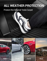 2024-2025 Tesla Model 3 Highland Floor Mats 6PCS - TPE Waterproof Heavy Duty | BASENOR, view 6