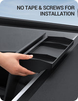 2024-2026 Tesla Cybertruck Behind Screen Storage - Dashboard Hidden Sunglasses Holder | BASENOR, view 4