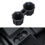2024-2026 Tesla Cybertruck Cup Holder Insert - Carbon Silicone Non-Slip | BASENOR, view 2