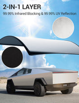2024-2026 Tesla Cybertruck Roof Sunshade - Nano Ice Crystal No Gaps | BASENOR, view 4