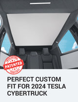 2024-2026 Tesla Cybertruck Roof Sunshade - Nano Ice Crystal No Gaps | BASENOR, view 5