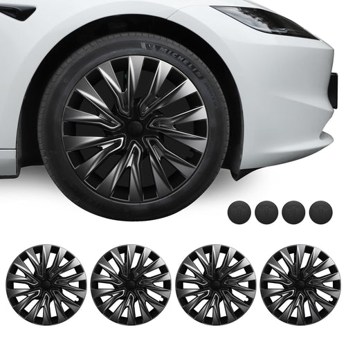 2024-2026 Tesla Model 3 Highland 18" Wheel Covers - Nova Silver 4PCS | BASENOR