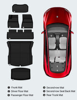 2024-2026 Tesla Model 3 Highland Floor Mats 6PCS - 3D All-Weather Anti-Slip | BASENOR, view 2