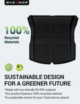 2024-2026 Tesla Model 3 Highland Floor Mats 8PCS - 3D All-Weather | BASENOR, view 5