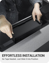 2024-2026 Tesla Model 3 Highland & Model Y Juniper Behind Screen Storage - 2-Tier Hidden Organizer | BASENOR, view 2
