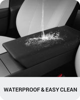 2025-2026 Tesla Model 3 Highland & Model Y Juniper Console Cover - TPU Non-Slip Black | BASENOR, view 2