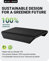 2025-2026 Tesla Model 3 Highland & Model Y Juniper Console Cover - TPU Non-Slip Black | BASENOR, view 4