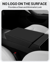 2025-2026 Tesla Model 3 Highland & Model Y Juniper Console Cover - TPU Non-Slip Black | BASENOR, view 5