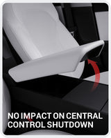 2025-2026 Tesla Model 3 Highland & Model Y Juniper Console Cover - TPU Non-Slip White | BASENOR, view 6