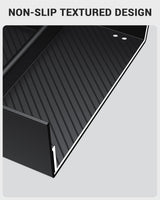 2024-2026 Tesla Model 3 Highland & Model Y Juniper Console Organizer - Carbon Hidden | BASENOR, view 2