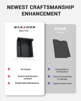 2024-2026 Tesla Model 3 Highland & Model Y Juniper Console Organizer - Carbon Hidden | BASENOR, view 5