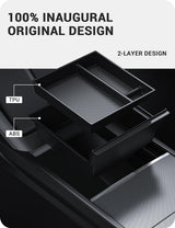 2024-2026 Tesla Model 3 Highland & Model Y Juniper Console Organizer - 4PCS Hidden | BASENOR, view 5