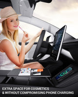 2025-2026 Tesla Model 3 Highland & Model Y Juniper Console Table Tray - Foldable Anti-Slip | BASENOR, view 6