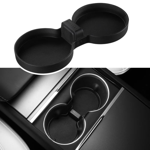 2024-2026 Tesla Model 3 Highland & Model Y Juniper Cup Holder Insert - TPE Non-Slip | BASENOR