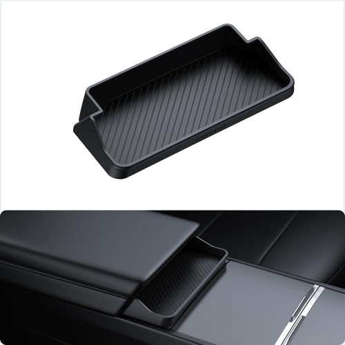 2024-2026 Tesla Model 3 Highland & Model Y Juniper Sunglasses Holder - Armrest Storage | BASENOR