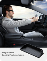 2024-2026 Tesla Model 3 Highland & Model Y Juniper Sunglasses Holder - Armrest Storage | BASENOR, view 5