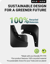 2024-2026 Tesla Model 3 Highland Mud Flaps - No Drilling All-Weather 4PCS | BASENOR, view 4