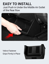 2024-2026 Tesla Model 3 Highland Rear Console Organizer - TPE Trash Can | BASENOR, view 4