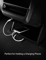 2024-2026 Tesla Model 3 Highland Rear Console Organizer - TPE Trash Can | BASENOR, view 6