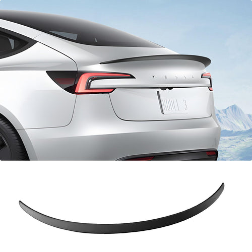 2024-2026 Tesla Model 3 Highland Rear Spoiler - OEM Gen 2 Matte Black | BASENOR