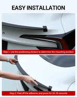 2024-2026 Tesla Model 3 Highland Rear Spoiler - OEM Gen 2 Matte Black | BASENOR, view 3