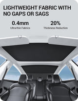 2024-2026 Tesla Model 3 Highland Roof Sunshade - Nano Ice-Crystal Retractable Black | BASENOR, view 5