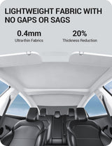 2024-2026 Tesla Model 3 Highland Roof Sunshade - Nano Ice-Crystal Retractable Grey | BASENOR, view 5