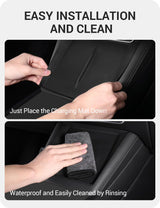 2024-2026 Tesla Model 3 Highland Wireless Charger Mat - Silicone Fast Charging | BASENOR, view 2