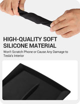 2024-2026 Tesla Model 3 Highland Wireless Charger Mat - Silicone Fast Charging | BASENOR, view 4