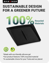2024-2026 Tesla Model 3 Highland Wireless Charger Mat - Silicone Fast Charging | BASENOR, view 5