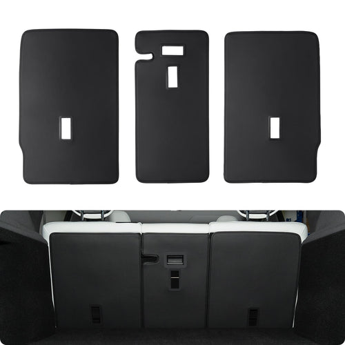 2025-2026 Tesla Model Y Juniper Rear Seat Back Cover - Leather Pet Friendly 3PCS | BASENOR