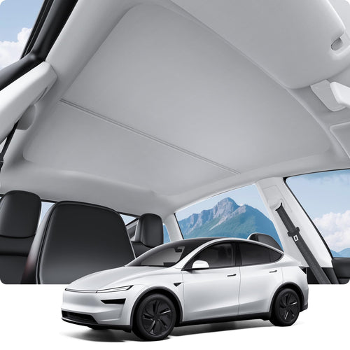 2025-2026 Tesla Model Y Juniper Roof Sunshade - Nano Ice-Crystal Gray | BASENOR