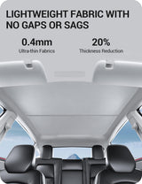 2025-2026 Tesla Model Y Juniper Roof Sunshade - Nano Ice-Crystal Gray | BASENOR, view 3